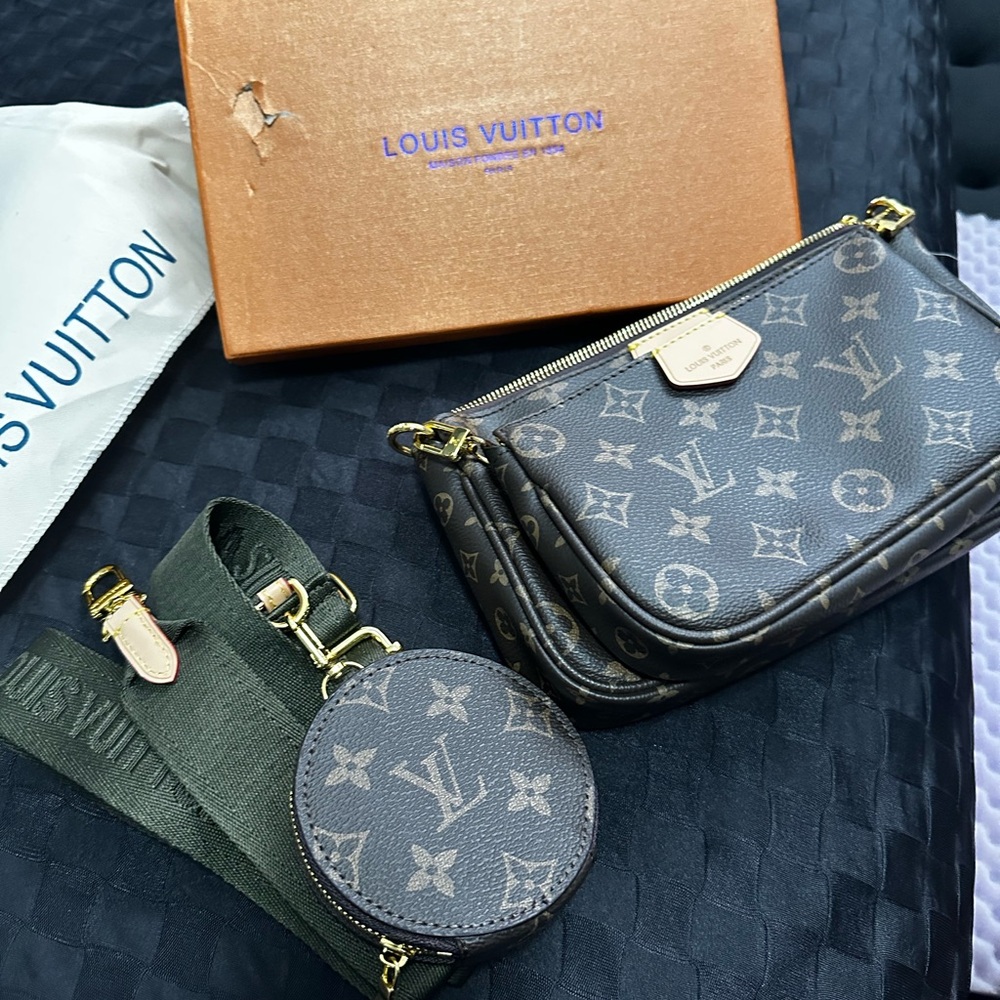 Louis Vuitton Brown Monogram Bag Set